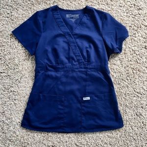 Navy scrub top
